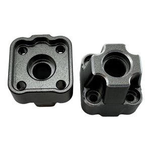 HPI Racing Aluminum Rear Hub Set (Gunmetal/2pcs)
