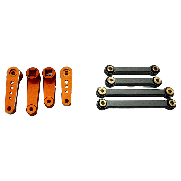 HPI Racing Aluminum Sway Bar Set (Gunmetal/Orange/Front/Rear)