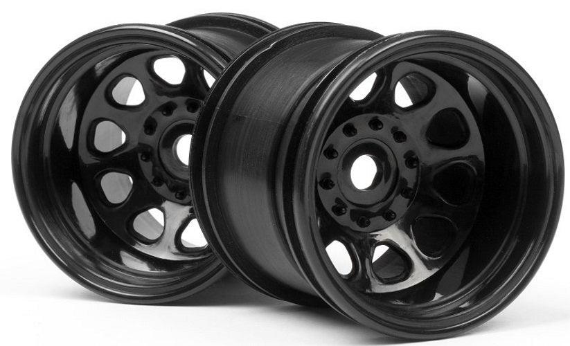 HPI 3061 Classic King Wheel Black (2.2in/2Pieces) MT 2 Firestorm Wheely King
