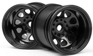 HPI 3061 Classic King Wheel Black (2.2in/2Pieces) MT 2 Firestorm Wheely King