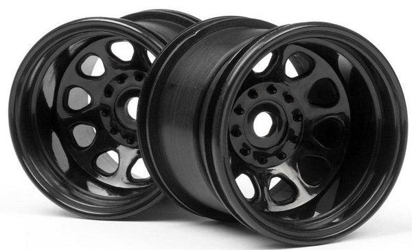 HPI 3061 Classic King Wheel Black (2.2in/2Pieces) MT 2 Firestorm Wheely King