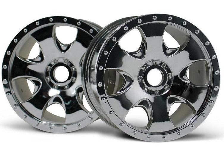 Hpi 3192 Warlock Chrome Wheel (83x56mm /2pieces) Savage X Savage XL Flux