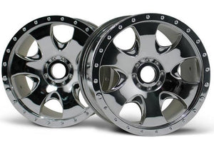 Hpi 3192 Warlock Chrome Wheel (83x56mm /2pieces) Savage X Savage XL Flux