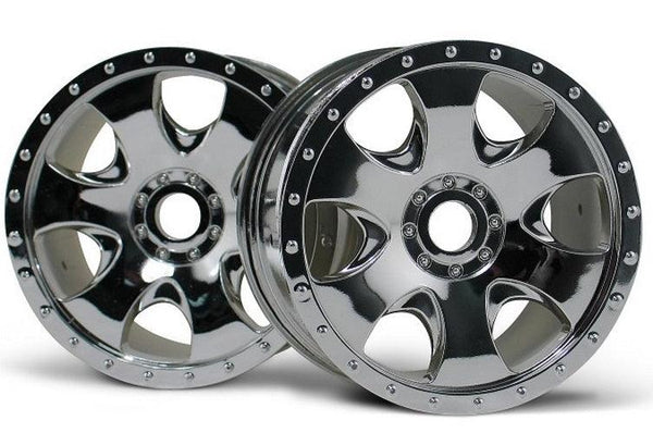 Hpi 3192 Warlock Chrome Wheel (83x56mm /2pieces) Savage X Savage XL Flux