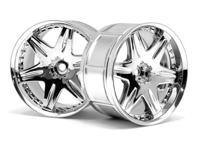 HPI Racing LP35 Wheel Work LS406 Chrome (2pcs)