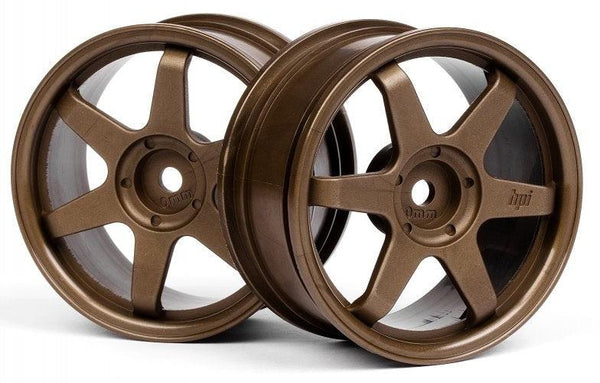 Hpi Racing 3838 TE37 Wheels 26mm Bronce (0mm Offset) Sprint 2 Nitro RS4