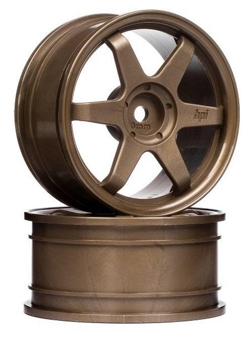Hpi Racing 3838 TE37 Wheels 26mm Bronce (0mm Offset) Sprint 2 Nitro RS4