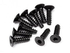 Hot Bodies 94304 Racing TP Flat Head Screw M3x10mm HexSkt Baja 5T(10) Vorza D812