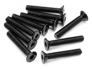 HPI Z086 Racing Flat Head Screw M3x18mm Hex Sckt Hellfire(10) Vorza