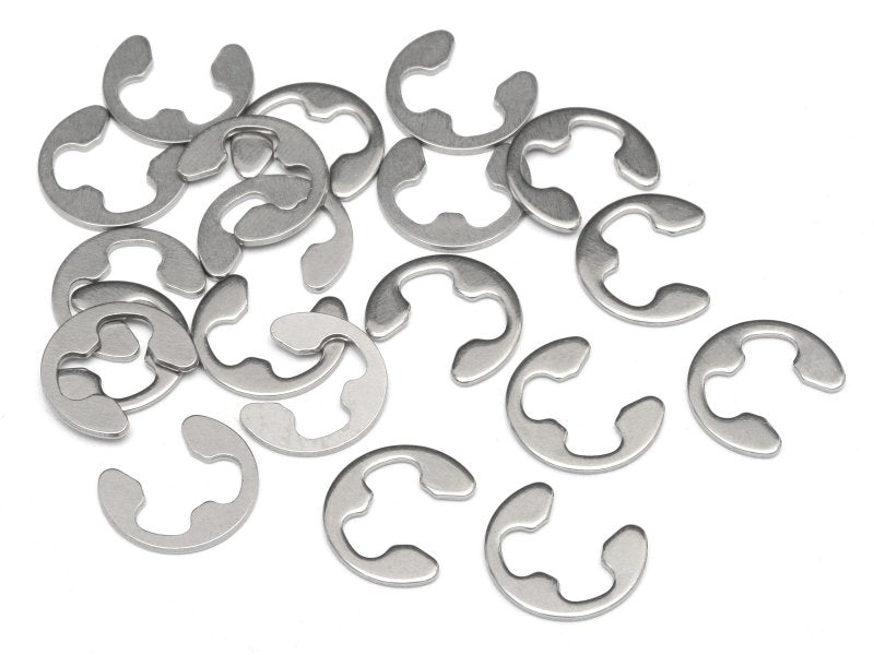 HPI Racing E Clip E-4HD (20pcs) Stainless Steel