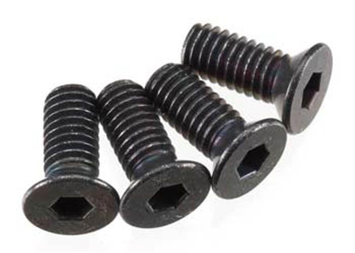 Hot Bodies HPIZ307 Racing Flat Head Screw M4x10mm Hex Socket/Thin (4) Vorza