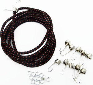 Hot Racing ACC468K21 1/10 Scale Bungee Cord Kit Black/Red