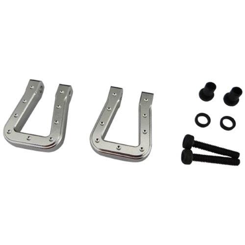 Hot Racing ACC808MF08 Silver Aluminum Monster Flat Hook Rock Crawler
