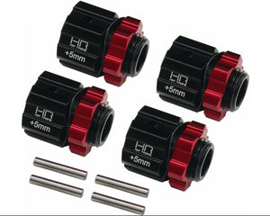 Hot Racing Aluminum 17mm Hex Hubs 5mm Offset, Arrma 1/8 4x4