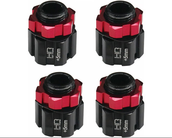 Hot Racing Aluminum 17mm Hex Hubs 5mm Offset, Arrma 1/8 4x4