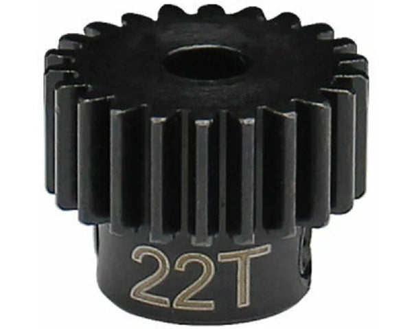 22T 0.5 Mod Hardened Steel Pinion Gear, 1/8 Bore