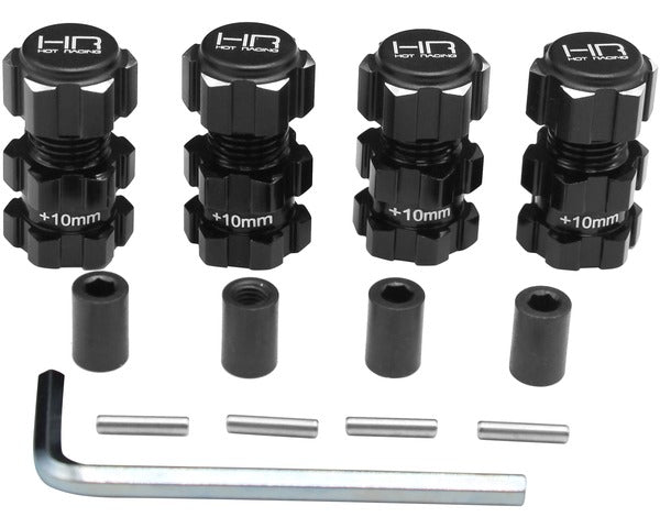 Hot Racing Aluminum +10mm 17mm Splined Hubbs, for Traxxas Maxx