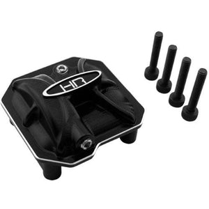 Hot Racing SCXT12C01 Black Aluminum AR44 Axle Diff Cover Axial SCX10 II