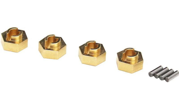 Hot Racing SXTF10H Brass Stock Wheels Hub 7mm Hex Axial SCX24