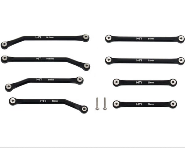 Aluminum High Clearance 4 Links Set for (133.7mm) SCX 24