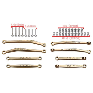 Hot Racing No Flex Upgrade Brass Link Set, SCX30