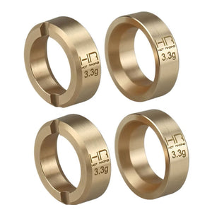 Hot Racing 3.6g Brass Wheel Weights, SCX30