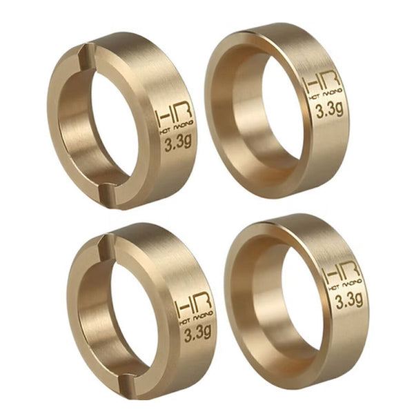 Hot Racing 3.6g Brass Wheel Weights, SCX30
