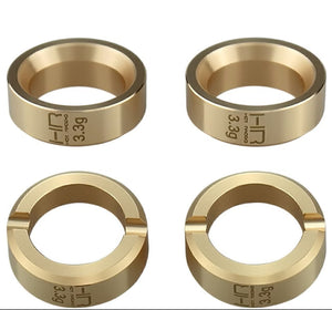 Hot Racing 3.6g Brass Wheel Weights, SCX30