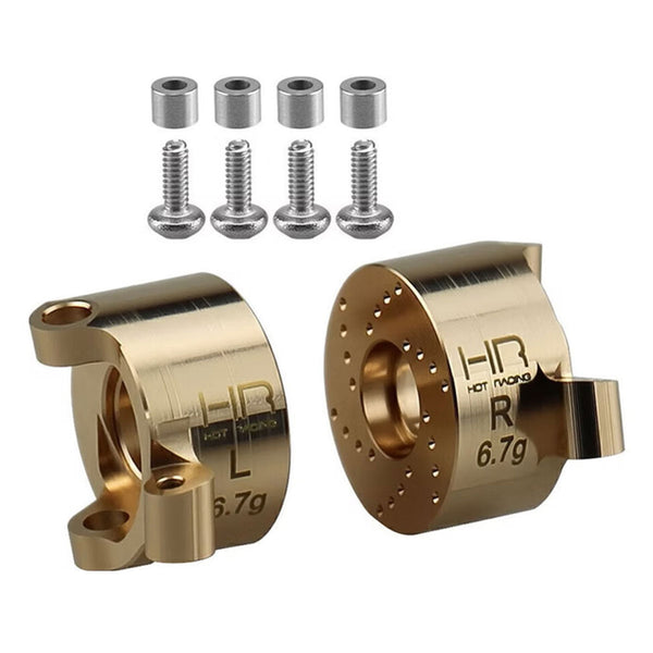 Hot Racing Brass Front Steering Block, SCX30