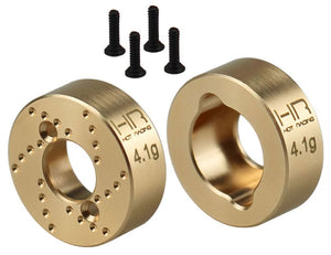 Hot Racing Brass Rear Hub 4.1g, SCX30