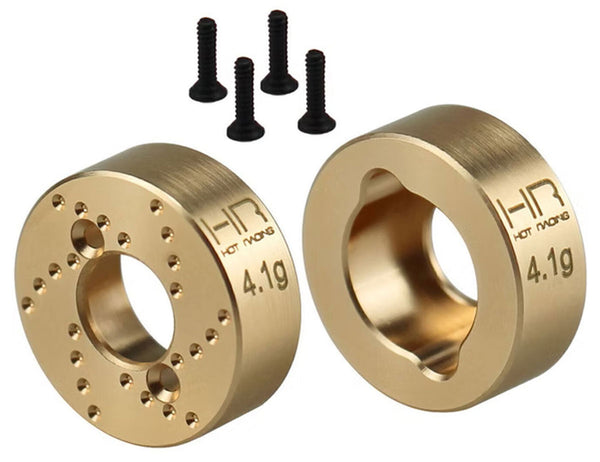 Hot Racing Brass Rear Hub 4.1g, SCX30