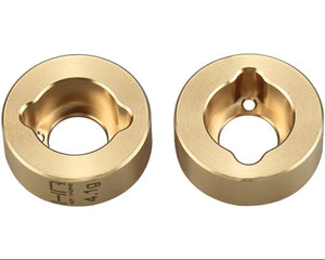 Hot Racing Brass Rear Hub 4.1g, SCX30