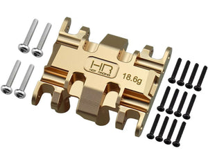 Hot Racing Brass Center Gearbox Mount, SCX30