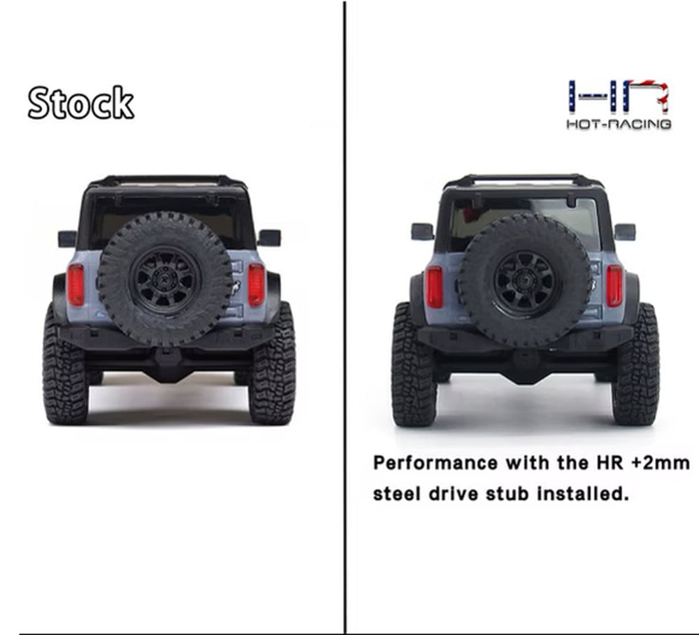 Hot Racing '+2mm Steel Drive Stub, SCX30