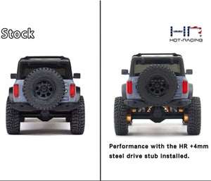 Hot Racing '+4mm Steel Drive Stub, SCX30