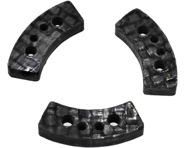 Hot Racing Carbon Fiber Long Slipper Clutch Pads, 3pcs, for Traxxas