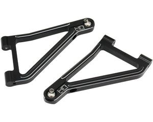 Hot Racing Black Alum. Front Upper Arms for Traxxas UDR