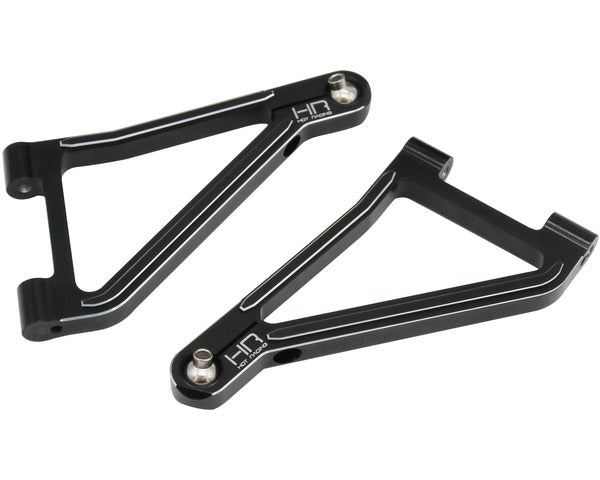 Hot Racing Black Alum. Front Upper Arms for Traxxas UDR