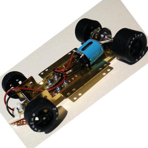 H&R Racing HRCH12 1/24 Chassis Slot Car Silicone Tires 18K Motor