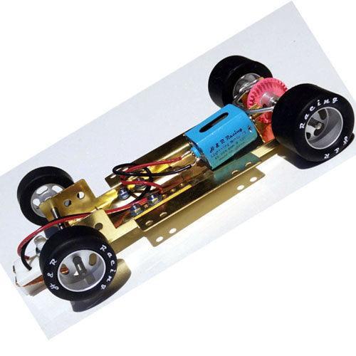 PowerHobby H&R Racing HRCH03 Adjustable Chassis 40,000 RPM Motor Slot Car 1:24 — 1/24 Slot Car
