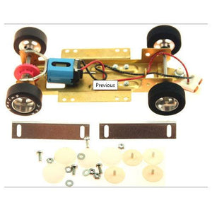 H&R Racing HRCH09 1/24 Chassis Slot Car Silicon Tires Cobra 26K