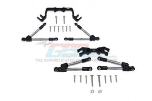 GPM HS049FR-BLACK ALUMINUM F/R TIE RODS WITH STABILIZER TRAXXAS HOSS 4X4 VXL