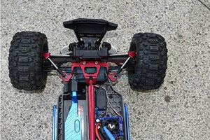 GPM ALUMINUM F/R TIE RODS STABILIZER CENTER BRACE BAR / MOUNT TRAXXAS HOSS BLACK