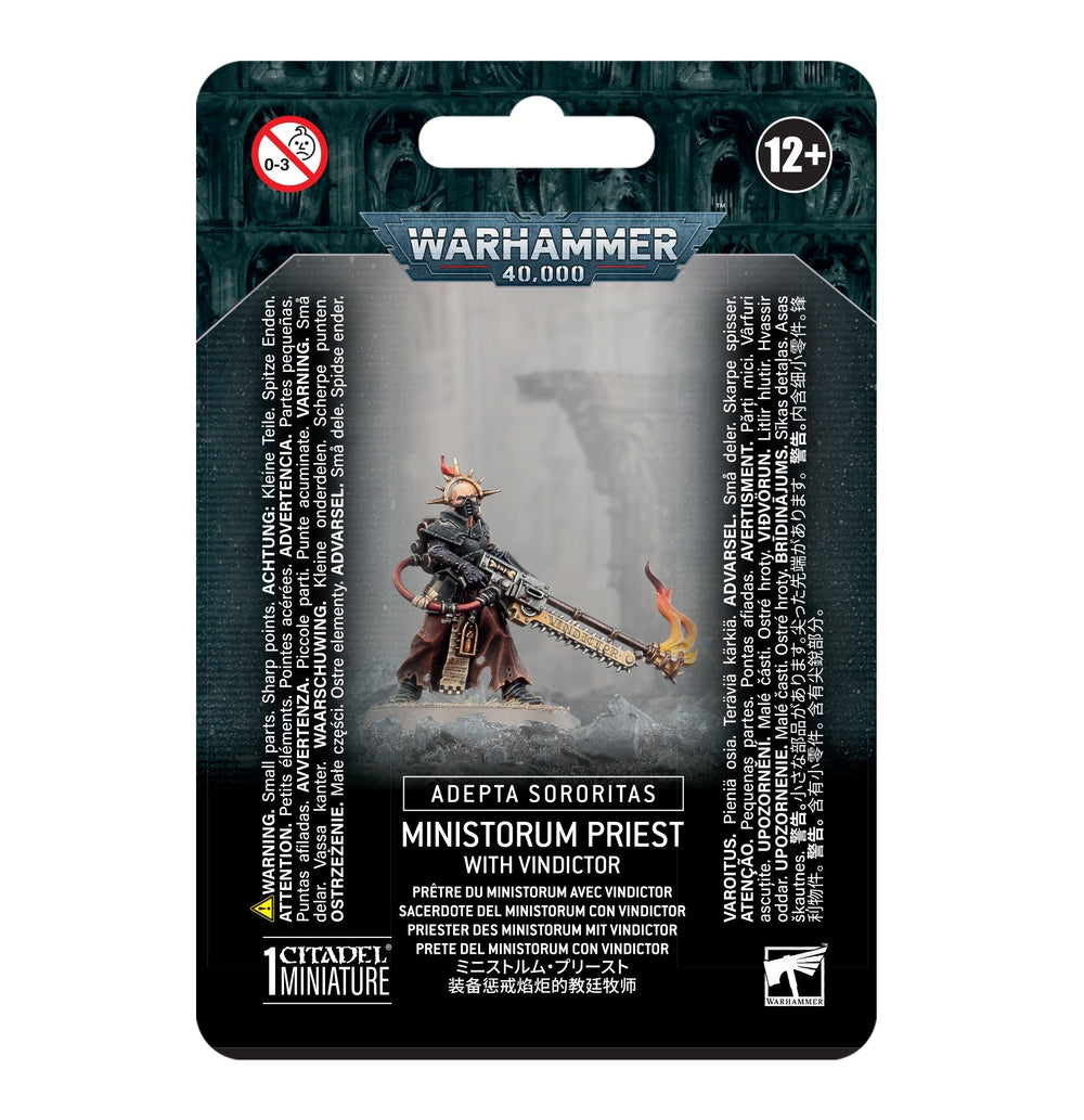 Warhammer 40K: Adepta Sororitas - Ministorum Priest with Vindictor