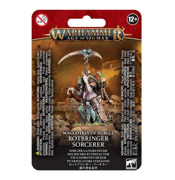 Little Shop of Magic Warhammer: Maggotkin of Nurgle - Rotbringer Sorcerer — Miniatures