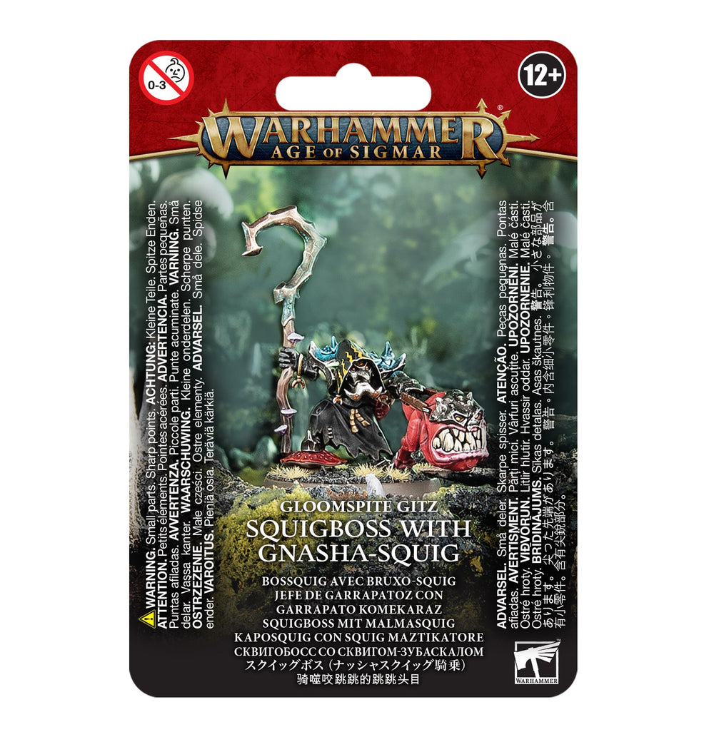 Little Shop of Magic Warhammer: Gloomspite Gitz - Squigboss with Gnasha-squig — Miniatures