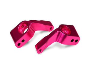 Traxxas 3652P Aluminum Stub Axle Carrier (Pink) (2) Rustler, Stampede, Slash