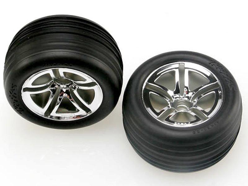 PowerHobby Traxxas 5574 Alias Front Tires On Twin Spoke JATO Rims