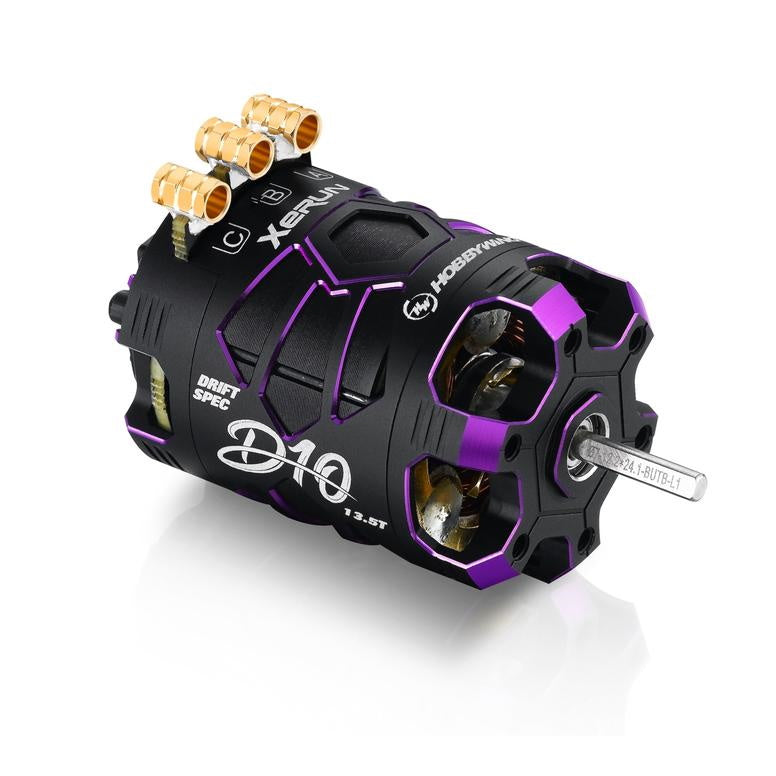 Hobbywing HWI30401139 Xerun D10 Brushless Drift Motor 13.5T 2900kv Purple