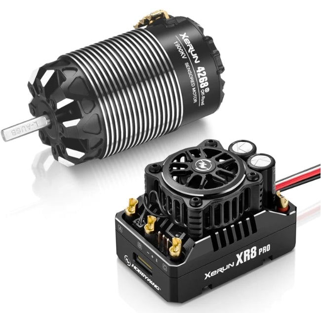 Hobbywing Xerun XR8 Pro G3 ESC + 4268SD G3 Motor 2200kv Combo, 4S